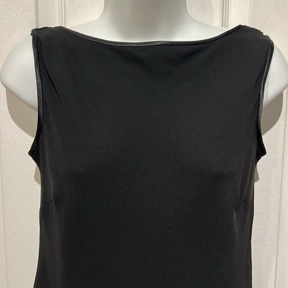 Evan-Picone Black Sleeveless Drop Waist Sheath Dress Size 12‎ - Picture 2 of 11